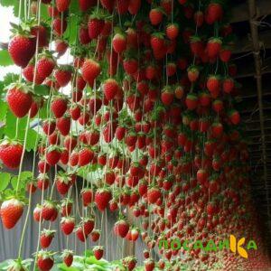 Клубника ампельная Анастасия купить по цене от 370р. в интернет-магазине «Посадика» с доставкой почтой в в Гатчинае и по всей России – [изображение №1].